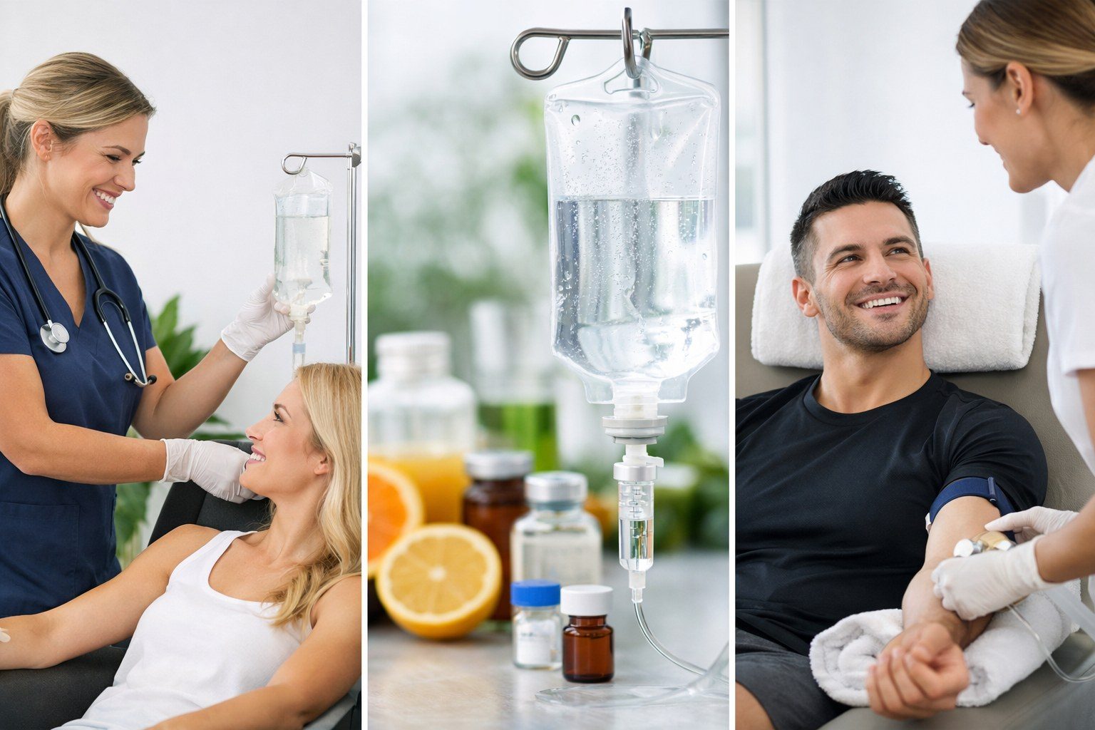 Professional mobile IV wellness background